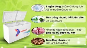Tủ đông Sanaky 1 ngăn 409 lít VH4099A1