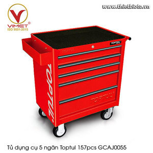 Tủ dụng cụ 5 ngăn Toptul GCAJ0055, 157 chi tiết