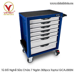 Tủ đựng đồ nghề 7 ngăn Toptul GCAJ305N, 305 chi tiết