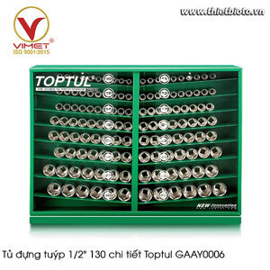 Tủ đựng tuýp 131 chi tiết Toptul GAAY0006