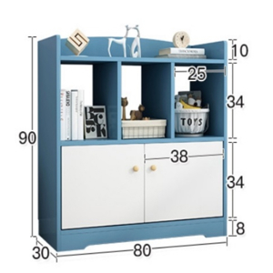 Tủ kệ sách đứng thấp bằng gỗ công nghiệp KSG22