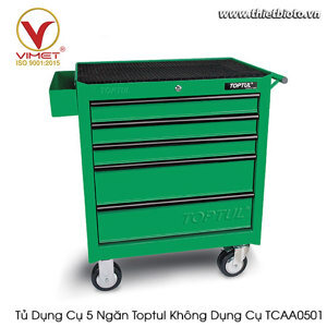 Tủ không đồ nghề 5 ngăn di động Toptul TCAA0501