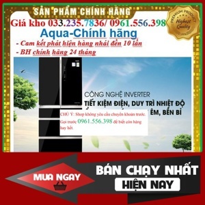 Tủ lạnh Aqua Inverter 542 lít AQR-IG656AM