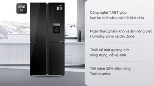 Tủ lạnh Aqua Inverter 456 lít AQR-IGW525EM