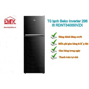 Tủ lạnh Beko Inverter 340 lít RDNT340I50VZX