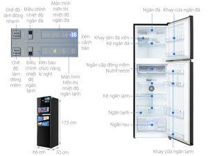 Tủ lạnh Beko Inverter 401 lít RDNT401I50VDHFSU