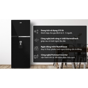 Tủ lạnh Beko Inverter 401 lít RDNT401I50VDHFSU