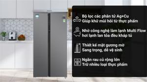 Tủ lạnh Midea Inverter 605 lít MD-RS832WEPMV(28)