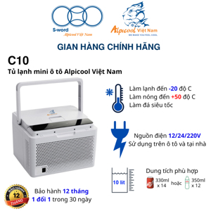 Tủ lạnh Alpicool 10 lít C10