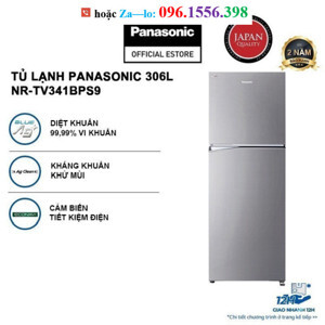 Tủ lạnh Panasonic 2 cánh Inverter 306 lít NR-TV341BPS9