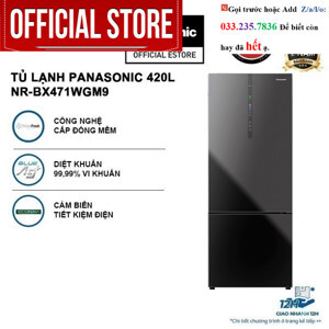 Tủ lạnh Panasonic 2 cánh Inverter 420 lít NR-BX471WGM9