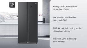 Tủ lạnh Aqua Inverter 480 lít AQR-S480XA