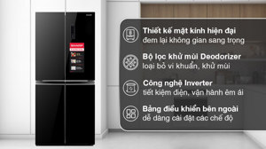 Tủ lạnh Sharp Inverter 362 lít SJ-FX420VG