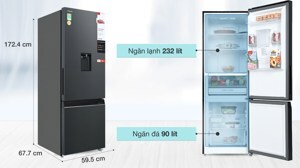 Tủ lạnh Toshiba Inverter 322 lít GR-RB405WE-PMV(06)-MG