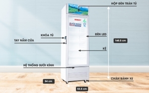 Tủ mát Sanaky 1 cánh 180 lít VH218K (VH-218K)