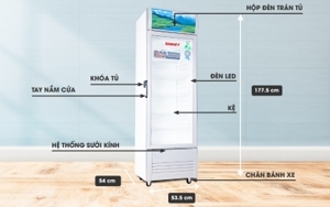 Tủ mát Sanaky 1 cánh 200 lít VH-258KL