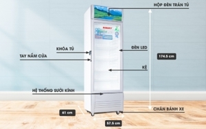 Tủ mát Sanaky 1 cánh 240 lít VH-308K3