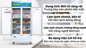 Tủ mát Sanaky 2 cánh 1000 lít VH1009HP (VH-1009HP)