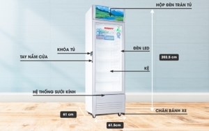 Tủ mát Sanaky Inverter 1 cánh 400 lít VH-408K3