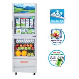 Tủ mát Sanaky Inverter 2 cánh 200 lít VH-258W3L