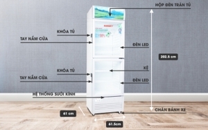 Tủ mát Sanaky 2 ngăn 400 lít VH-409W3