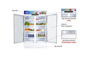 Tủ mát Sumikura 2 cánh 1100 lít SKSC-1200FC2