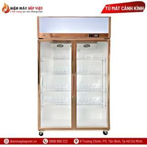 Tủ mát trưng bày 2 cánh kính có quạt lạnh Snow Village LC-1200AF