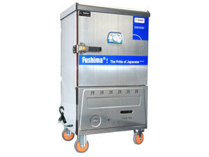 Tủ nấu cơm gas - điện Fushima 10 khay
