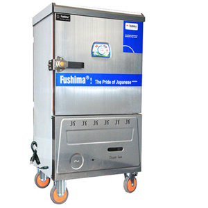Tủ nấu cơm gas - điện Fushima 12 khay