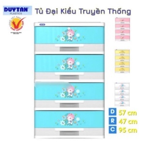 Tủ nhựa Duy Tân đại 4 ngăn kéo, rộng 57cm