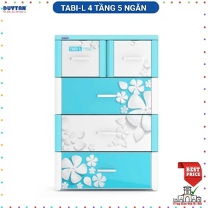 Tủ Nhựa Duy Tân Tabi-L (4 tầng - 5 ngăn)