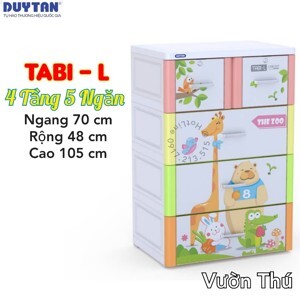 Tủ Nhựa Duy Tân Tabi-L (4 tầng - 5 ngăn)