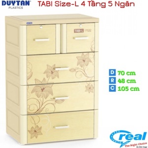 Tủ Nhựa Duy Tân Tabi-L (4 tầng - 5 ngăn)