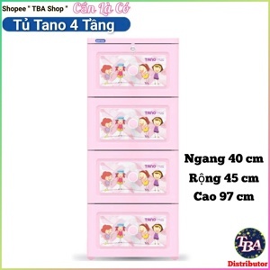 Tủ nhựa Tano duy tân 4 tầng