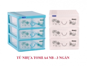 Tủ nhựa Tomi Duy Tân A4-NB 3 tầng