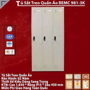 Tủ sắt Locker 981-3K