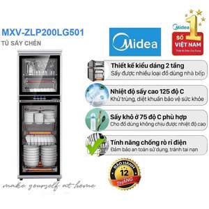 Tủ sấy bát Midea MXV-ZLP200LG501