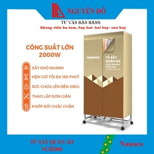 Tủ sấy quần áo Nanoco NCD2006