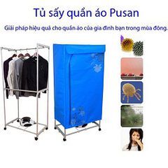 Tủ sấy quần áo Pusan vuông 2 tầng