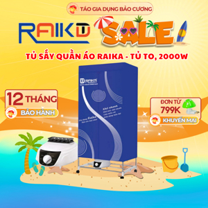 Tủ sấy quần áo Raika RKSQA-C01, 1600W