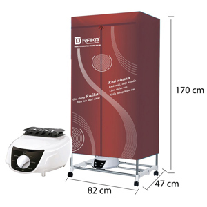 Tủ sấy quần áo Raika RKSQA-C01, 1600W