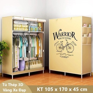 Tủ vải 3D 2 buồng 6 ngăn