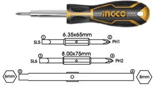 Tua vít 6 đầu Ingco AKISD0608