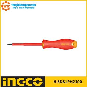 Tua vít bake cách điện PH2×100 Ingco HISD81PH2100