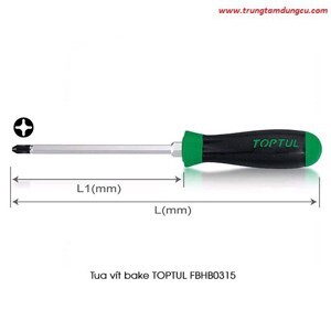 Tua vít bake PH3x150mm Toptul FBHB0315