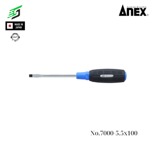 Tua vít dẹp cán cao su Anex No.7000-5.5x100