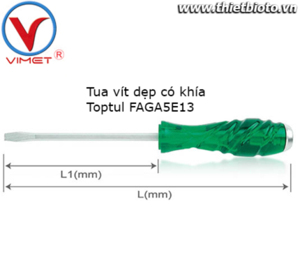 Tua vít dẹp Toptul FAGA5E13