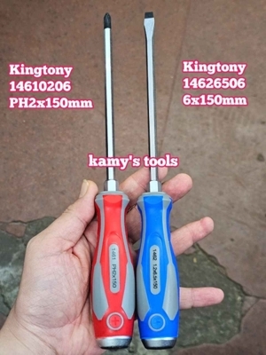 Tua vít đóng đầu dẹp 6X150mm Kingtony 14626506