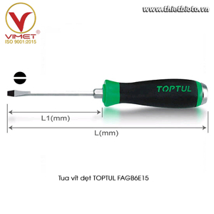 Tua vít đóng dẹp 6.5x150mm Toptul FAGB6E15