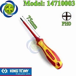 Tua vít vặn cách điện 3 x 75mm Kingtony 14710003